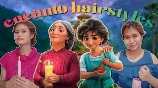 Encanto Inspired Hairstyles (part 2) 🕯️✨ #disney | ft. my sister and our low grade acting skills lol