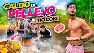 LE HICIMOS UN CALDO EXÓTICO DE PELLEJO PARA LA ESPALDA DE TÍO COKI 