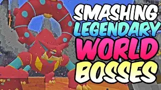 Beating Mythical World Bosses & My First MEGA Bosses in Pixelmon