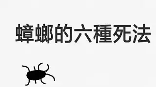 蟑螂的6種死法