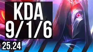 JHIN vs KATARINA (MID) | Good KDA: 9/1/6 | EUW Grandmaster | 25.24