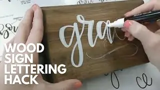 A great pencil for lettering on stained wood! | Live video
