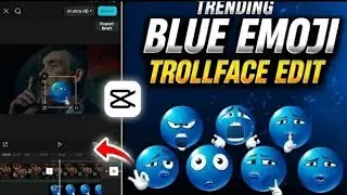 How to create-viral blue emoji and skull troll troll💀🔥in capcut|blue emoji troll face edit in capcut