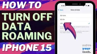 iPhone 15: как отключить роуминг данных