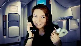 ASMR - Budget Luxury Flight to Cancun RP (First Class Personal Attention) scalp massage, pampering