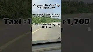 CAGAYAN DE ORO CITY TO ILIGAN CITY