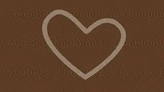 4K Heart Drawing Sketch Brown Wave Netting Copyright Free Stock Footage Free Download