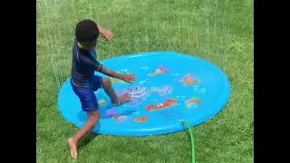 Splash Mat Sprinkler Fun For Kids Summertime