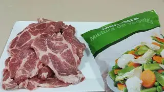 FILETES EN SALSA 🥕🫛 CON MENESTRA CONGELADA ✅️ RECETA RÁPIDA// BEATRIZ COCINA