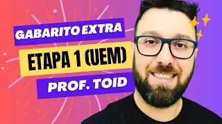 GABARITO EXTRA | PAS ETAPA 1 (UEM) | BIOLOGIA | PROF. TOID | 2023