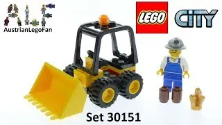 Lego City 30151 Mini Dozer Mining Polybag 2012 - Lego Speed Build Review