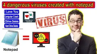 How To Create Virus In Notepad | Most Powerful 4 Virus In Notepad | 2020