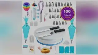 Cake Decoration Set, Cake Carousel Rotating Wheel Beginner Baking Set, Russian Pipe Tip Set, Cake Ba