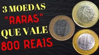 3 Moedas Raras Valem 800 Reais Conhe&ccedil;am Valor de Cat&aacute;logo /Mercado Dessas Valiosas Moedas Do Real