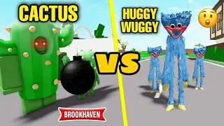 TEAM CACTUS CONTRE LA TEAM HUGGY WUGGY (INCROYABLE) ! ROBLOX - BROOKHAVEN RP
