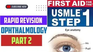 Rapid Revision #Opthalmology Part 2 | First Aid USMLE Step 1 in Urdu/Hindi |