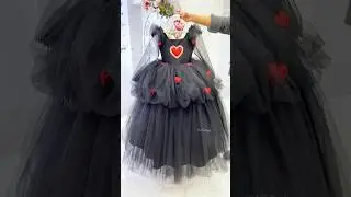 Black Love Dress for Girls #princessdress #halloweencostume #birthdaypartydress #princessparty