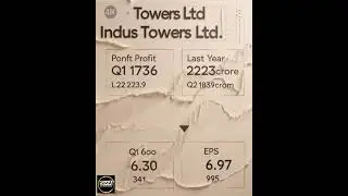 Indus Towers Q2 Results 2025 | Profit 1839 Crore | Revenue 8188 Crore | Stock Market Analysis