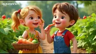 🎵 SONG: TALKING VEGGIES 🎵#SingAlongKids