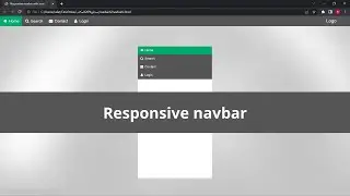 Responsive Navbar With Icon | HTML & CSS Only
