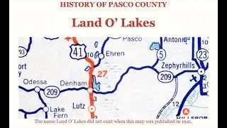 Old Concord Stagecoach Road in (Land O' Lakes) Florida