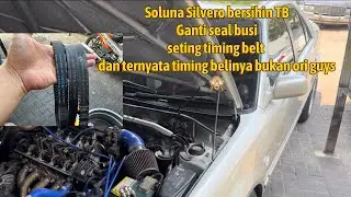 Soluna silvero seting timing belt+ganti timing belt yang original, perbedaan timing belt ori dan kw
