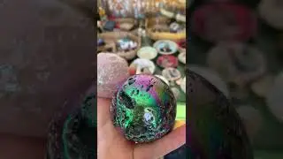 Titanium Aura quartz and Aura Rose Quartz moon rocks #1111 #souljourney #crystaljourney #crystals
