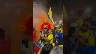 🇨🇴 Colombia fans are ready before match vs Germany 🎉 #shorts