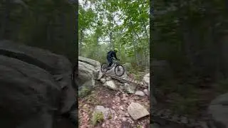 Super techy rock roller line at Pine Hills #bike #downhill #bikeshorts #mtb #mtbshorts #roller #drop