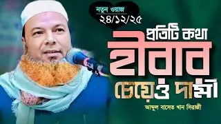 নতুন ওয়াজ আব্দুল বাসেত খান সিরাজী। Allama Abdul Baset Khan। New Bangla Waz। 