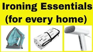 Ironing essentials /best ironing products on amazon/steam iron/ cordless iron/ironing mat/mesh/board