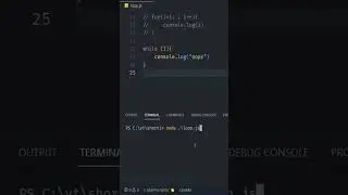 JavaScript/Node : Different ways to make loop infinite #shorts #javascript #node #loop