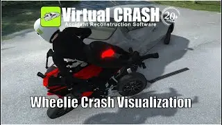 Motorcycle Wheelie Crash Visualization | Virtual CRASH 6