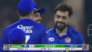 Rashid Khan's 5/19 Bowling Highlights | ODI Series | AFG v SA | ACB | UAE