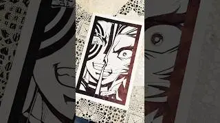 Rengoku vs Akaza drawing🔥 || Demon Slayer || #anime #art #shorts #demonslayer #akaza #rengoku