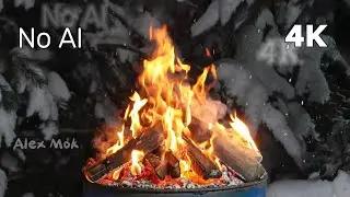The Relaxing Videos For Background p.26 - cozy fire. Fireplace 4K ULTRA HD