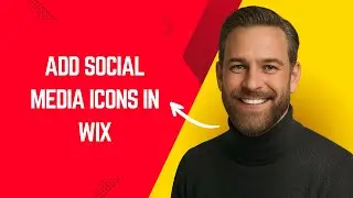How to Add Social Media Icons in Wix Fast and Easy! &ndash; Wix Website Builder Tutorial for Beginners