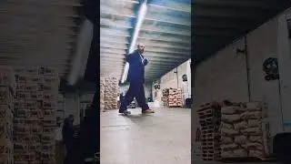 Warehouse Dance Break: Man Busts a Move#WarehouseVibes #DanceBreak #GrooveTime