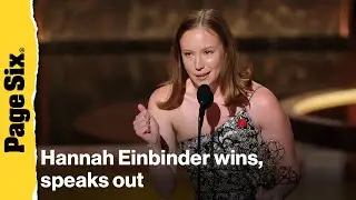 &lsquo;Hacks&rsquo; star Hannah Einbinder slammed for crude Emmys speech: &lsquo;F&ndash;k ICE and free Palestine&rsquo;