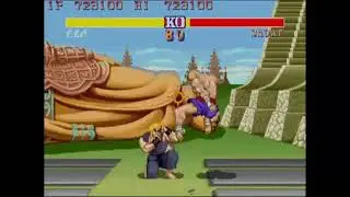 Street Fighter II' Champion Edition (PlayStation 4 Canada) One Coin Gameplay Sample