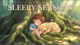 The Most Beautiful Seasons Song 🌳 Studio Ghibli Style Lullaby for Babies🌙 The Guardian Tree