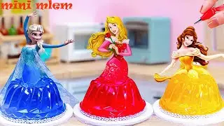 Elsa Anna Cake Decorating ❄️Magical Frozen Mini Princess Cakes❄️Creative Cake Ideas ❄️Cute Mini Mlem
