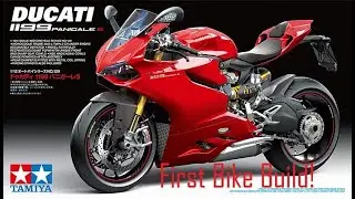 1st Motorcycle Build - Tamiya 1/12 scale Ducati 1199 Panigale S, Part 2 Frame, Radiator & Swingarm