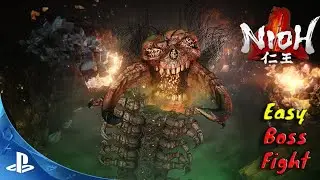 Nioh - Wielki Wij - Great Centipede (Easy Boss Fight)