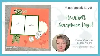 Facebook Live 16.01.26.  How To Create A Scrapbook Page Using A Small Piece Of DSP.