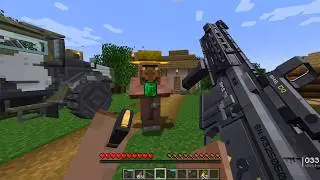 Villager Paid Emeralds to Destroy the Pillager Base with Modern Weapons! 💣🔥
