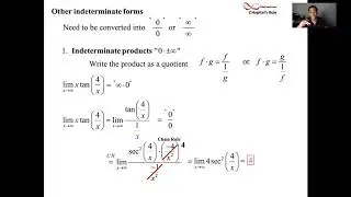 L'Hopital's Rule with other Indeterminant Forms