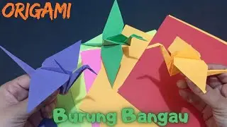 Cara Mudah Membuat Origami Burung Bangau || Origami Tutorial