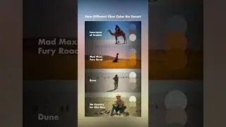 How different films color the desert