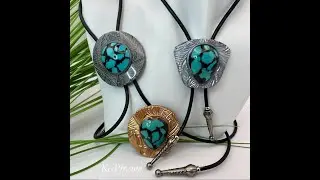 Polymer Clay Hubei Turquoise with a Classic Western Flair - Stones, Mica Shift, Bolo Ties